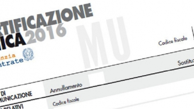 Certificazione Unica 2016 INPS