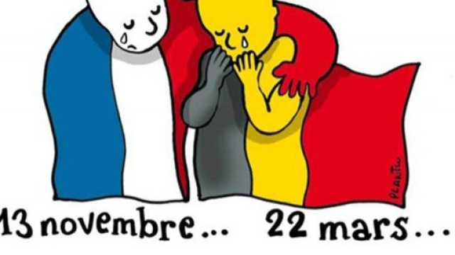 Un'immagine divenuta virale, il dolore che viene condiviso dopo le stragi.