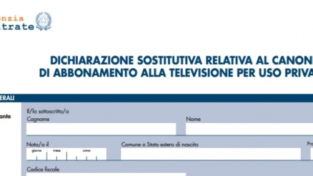 Canone tv, il modello per non pagarlo.
