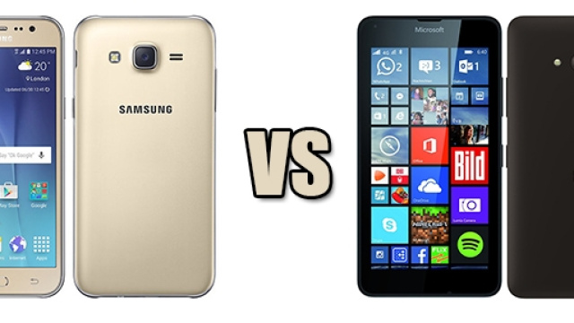 Samsung Galaxy J5 vs Microsoft Lumia 640