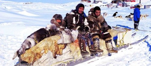 Fotograf&iacute;a del poblado de los Inuit