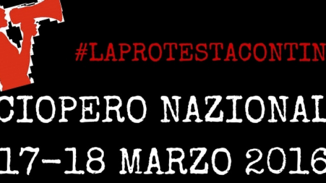 Scioperi generali in Italia: marzo 2016