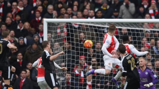 Un'immagine dell'ultimo Arsenal-Leicester