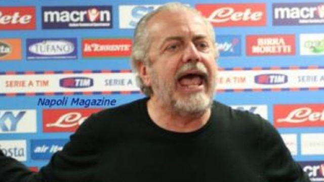 Il presidente del Napoli De Laurentiis