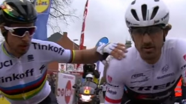 Sagan e Cancellara, due dei grandi favoriti