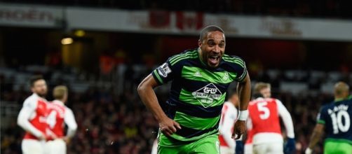 Ashley Williams celebrates his 74th minute winner