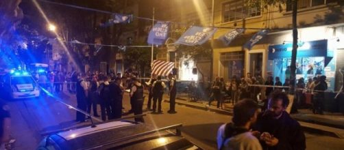 El frente del local del partido Nuevo Encuentro