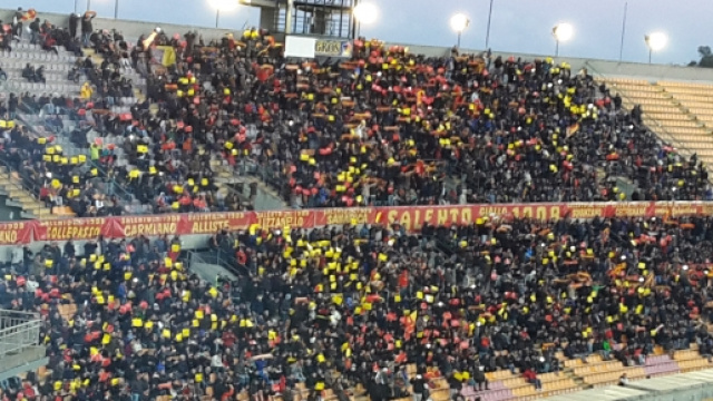 Tanti spettatori per Lecce- Melfi.