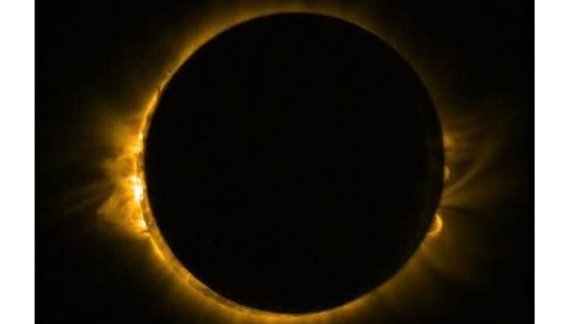 "Luna Nera", un'immagine dell'eclissi. Fonte: ANSA