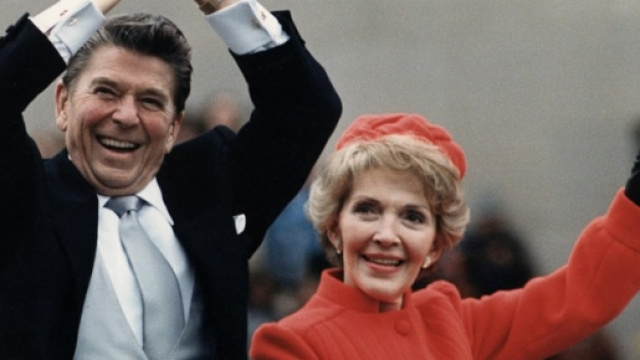 Ronald e Nancy Reagan negli anni '80