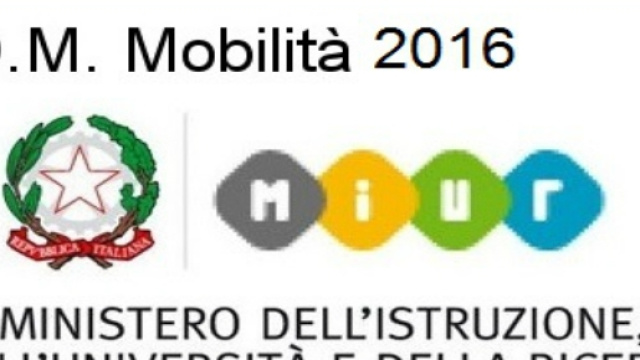 Ordinanza Ministeriale mobilit&agrave; 2016