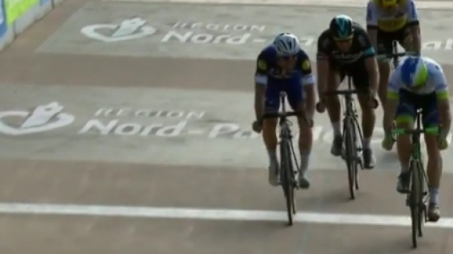 Lo sprint di Matthew Hayman su Boonen