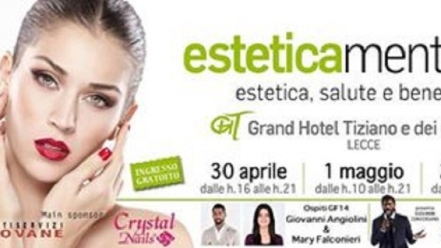 Mary Falconieri e Giovanni Angiolini del GF ospiti di "Esteticamente in Fiera"