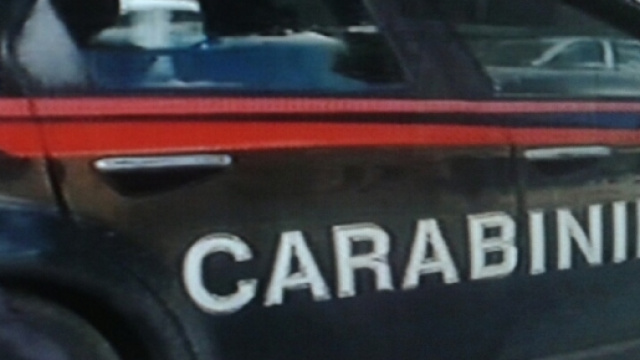 Volante dei carabinieri in azione