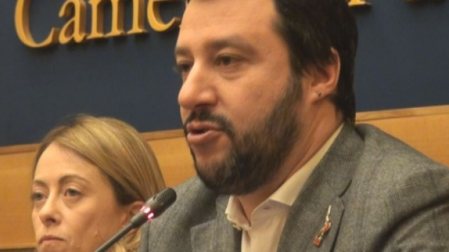 Salvini e Meloni Camera dei Deputati