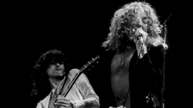 Jimmy Page e Robert Plant, chitarra e voce dei Led Zeppelin