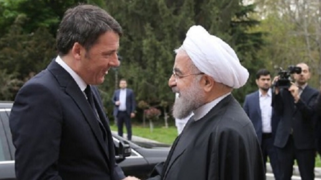 L'incontro tra Renzi ed il presidente iraniano Rouhani