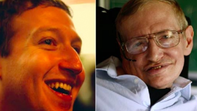 La strana coppia Stephen Hawking-Mark Zuckerberg