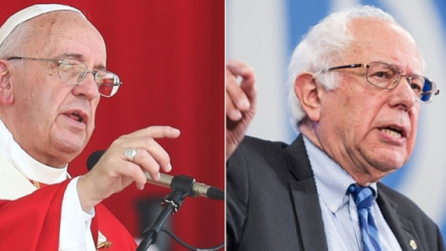 Bernie Sander al convegno in Vaticano