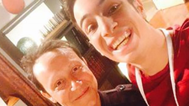 Francesco Vitiello e Lorenzo Sarcinelli sul set della soap