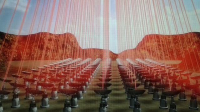 Il lancio dei laser verso la vela spaziale