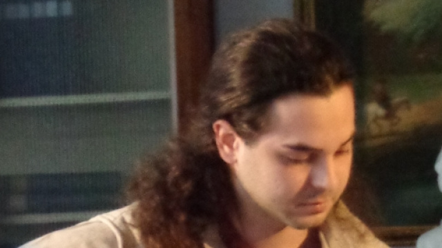 Dario Bevacqua, il chitarrista della serata.