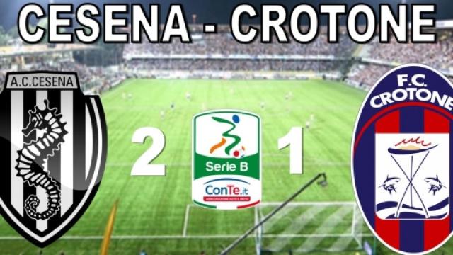 Cesena Crotone finisce 2-1 per i romagnoli