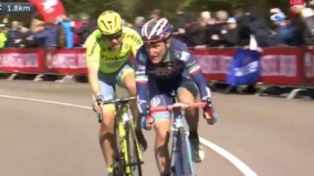 Gasparotto all'attacco con Valgren