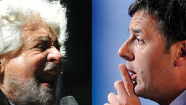 Le dichiarazioni di Matteo Renzi e Beppe Grillo sui risultati del referendum