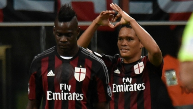 Bacca e Balotelli formeranno, assieme a Bonaventura, l'attacco rossonero