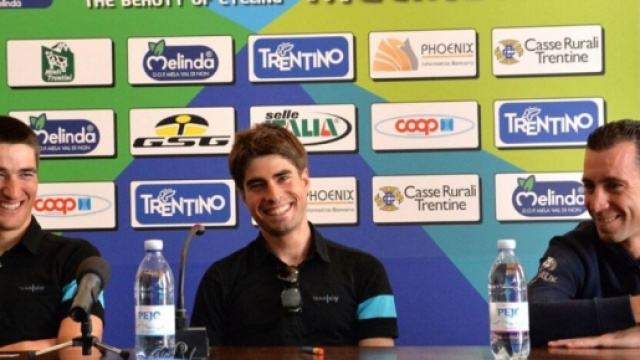 Moscon, Landa e Nibali in conferenza stampa - Foto Mosna