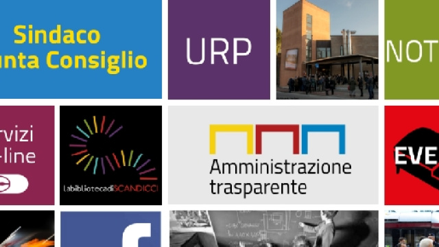 La home page del sito del comune di Scandicci
