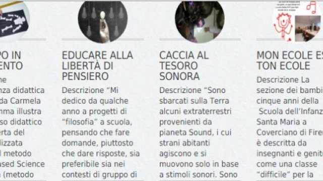 Esempi di attivit&agrave; didattiche per ogni ordine e grado