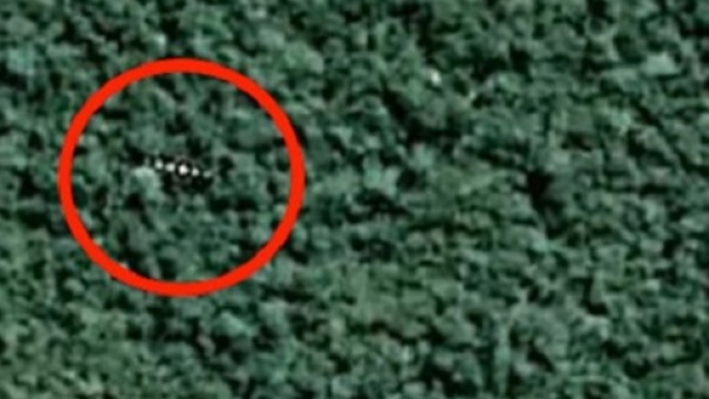 Antico' UFO avvistato sopra foresta amazzonica.