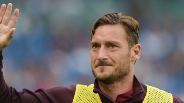 Il capitano della Roma Francesco Totti