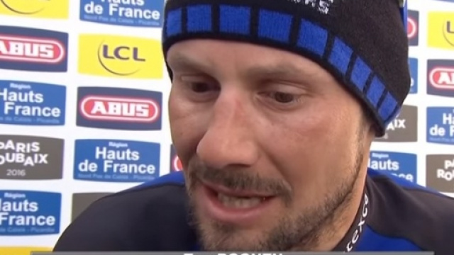 Tom Boonen, secondo alla Parigi-Roubaix.