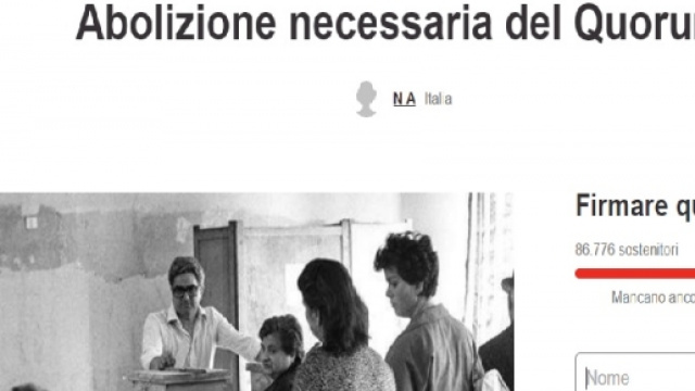Abolizione del quorum dopo le Trivelle