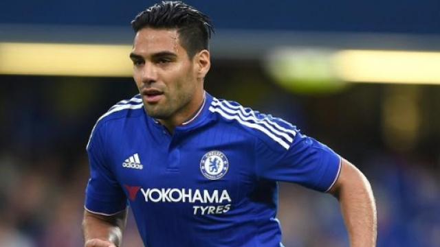 Radamel Falcao con la maglia del Chelsea