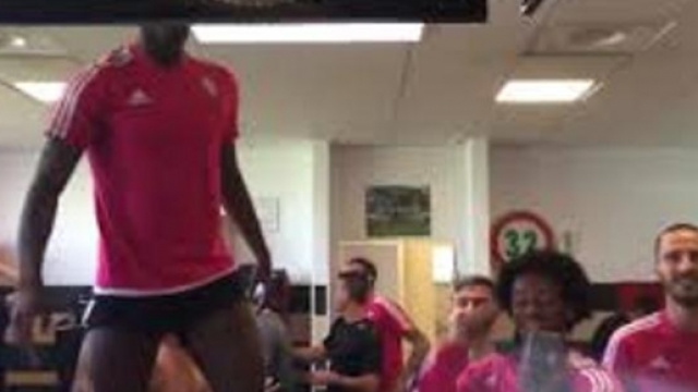 i festeggiamenti della Juventus