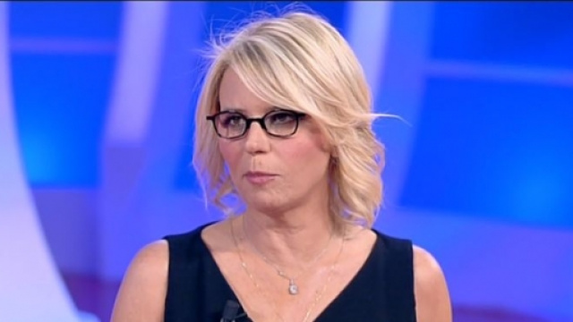 La conduttrice italiana Maria De Filippi.