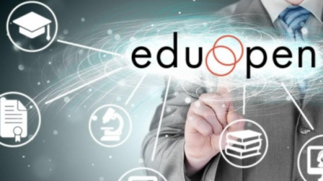 Un logo di Eduopen, piattaforma online