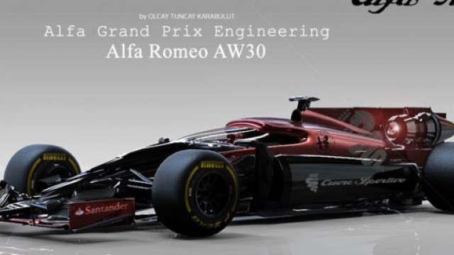Alfa Romeo F1: render by Olcay Tuncay Karabulut