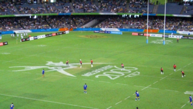 Immagine scattata durante una partita di rugby