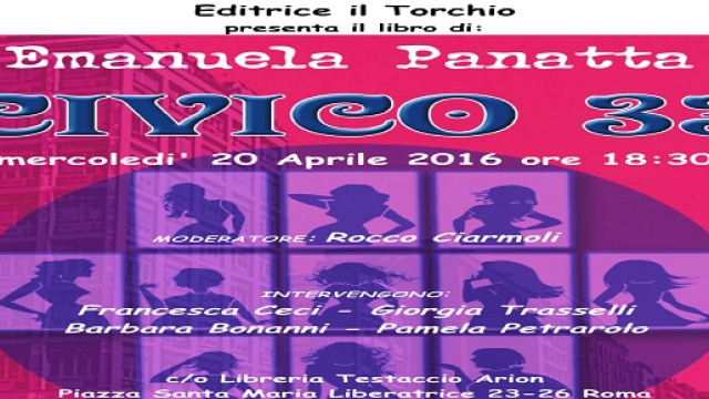 la locandina della presentazione del libro di Emanuela Panatta