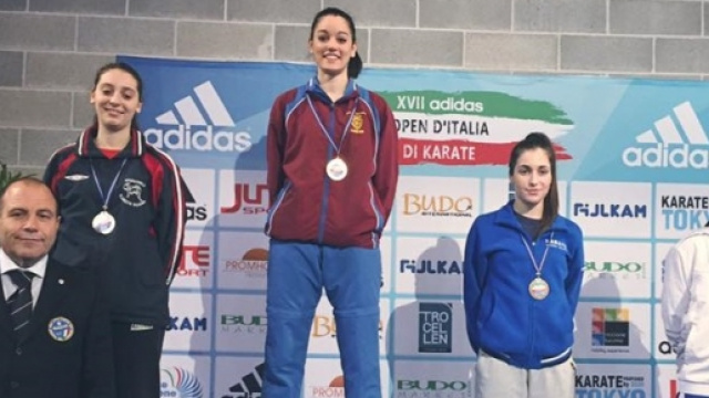Sara Brogneri sul podio della categoria under 21