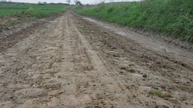 Il settore di Troisville ricoperto di fango