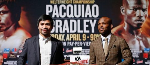Manny Pacquiao y Timothy Bradley, en la previa del &uacute;ltimo combate del filipino