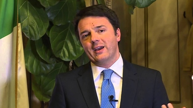 Il premier italiano Matteo Renzi.