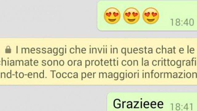 WhatsApp utilizza la crittografia