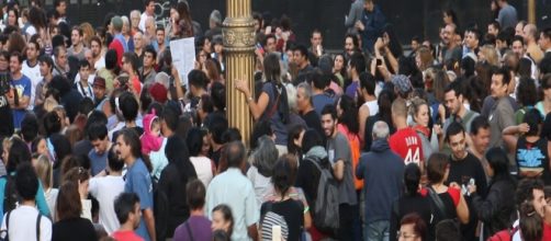 Protesta frente a casa rosada.